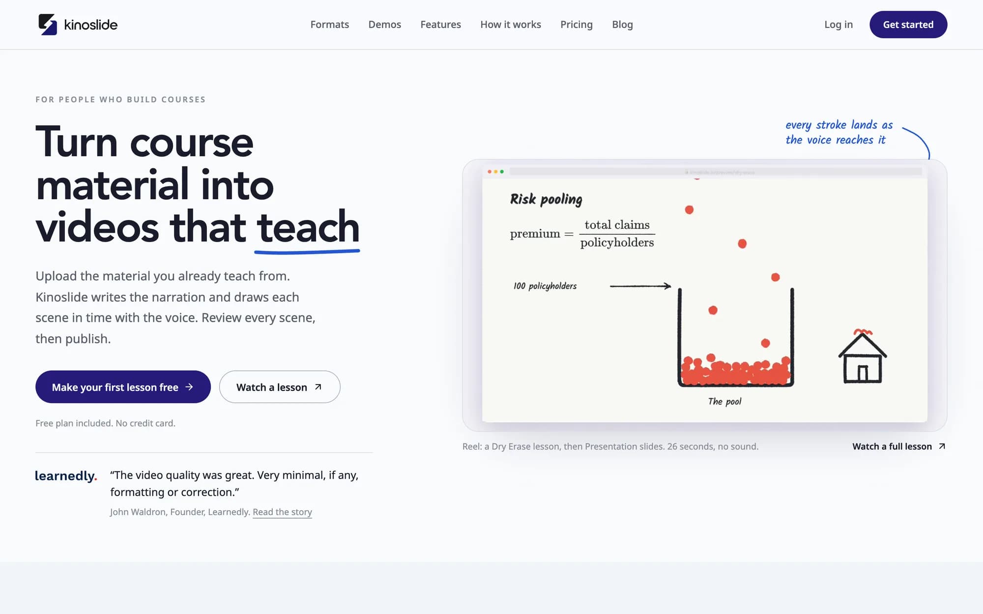 Kinoslide homepage